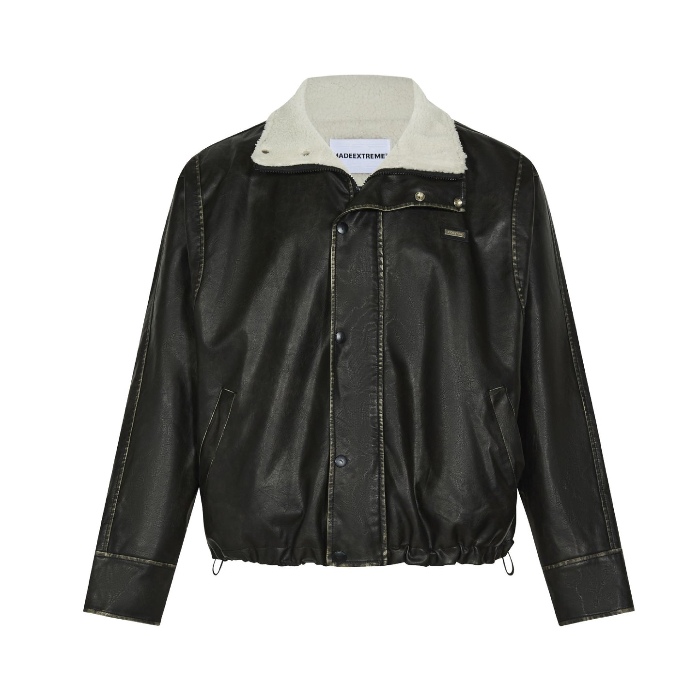 Winter Retro Men's Thickened Coat Leather Jacket (Unisex)