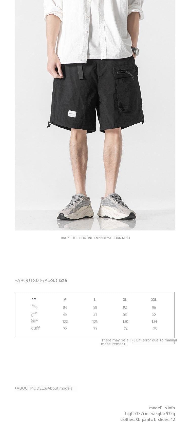 Summer  Workwear With Pocket Shorts