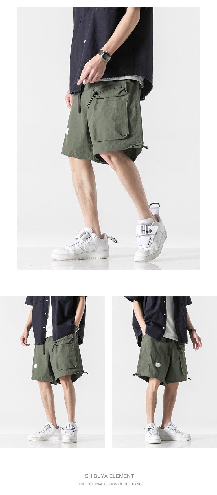Summer  Workwear With Pocket Shorts