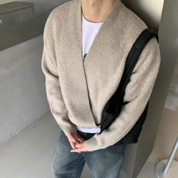 Relaxed-fit V-neck Knit Cardigan
