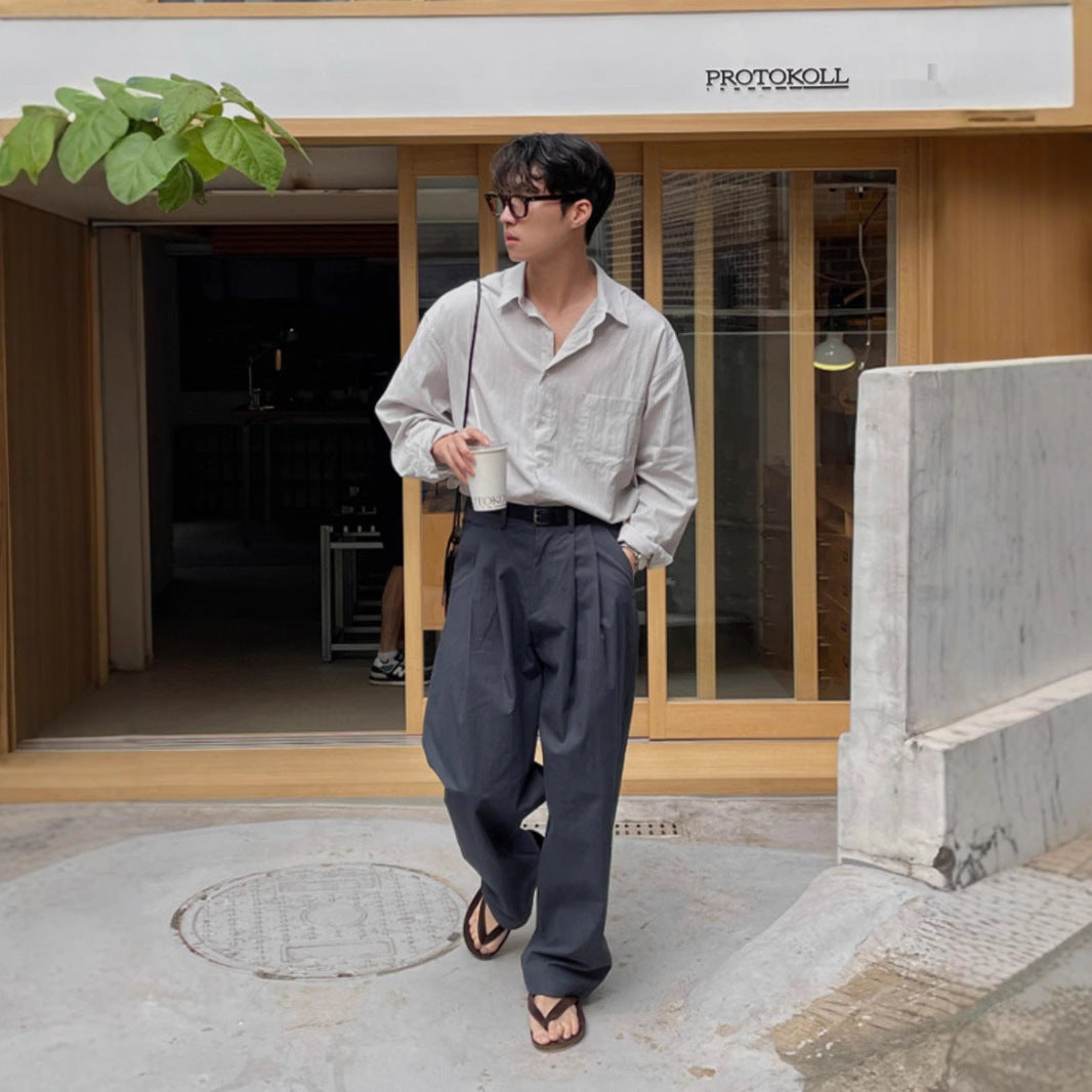 Wide-leg Suit Mopping Casual Pants