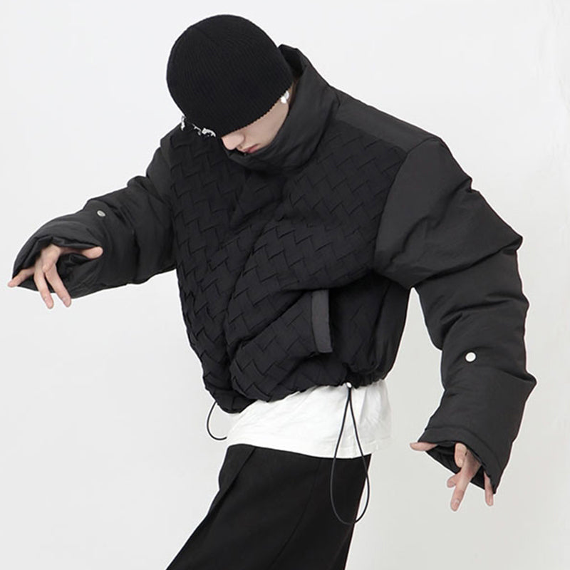 Stand-up Collar Short Waist Cotton Jacket