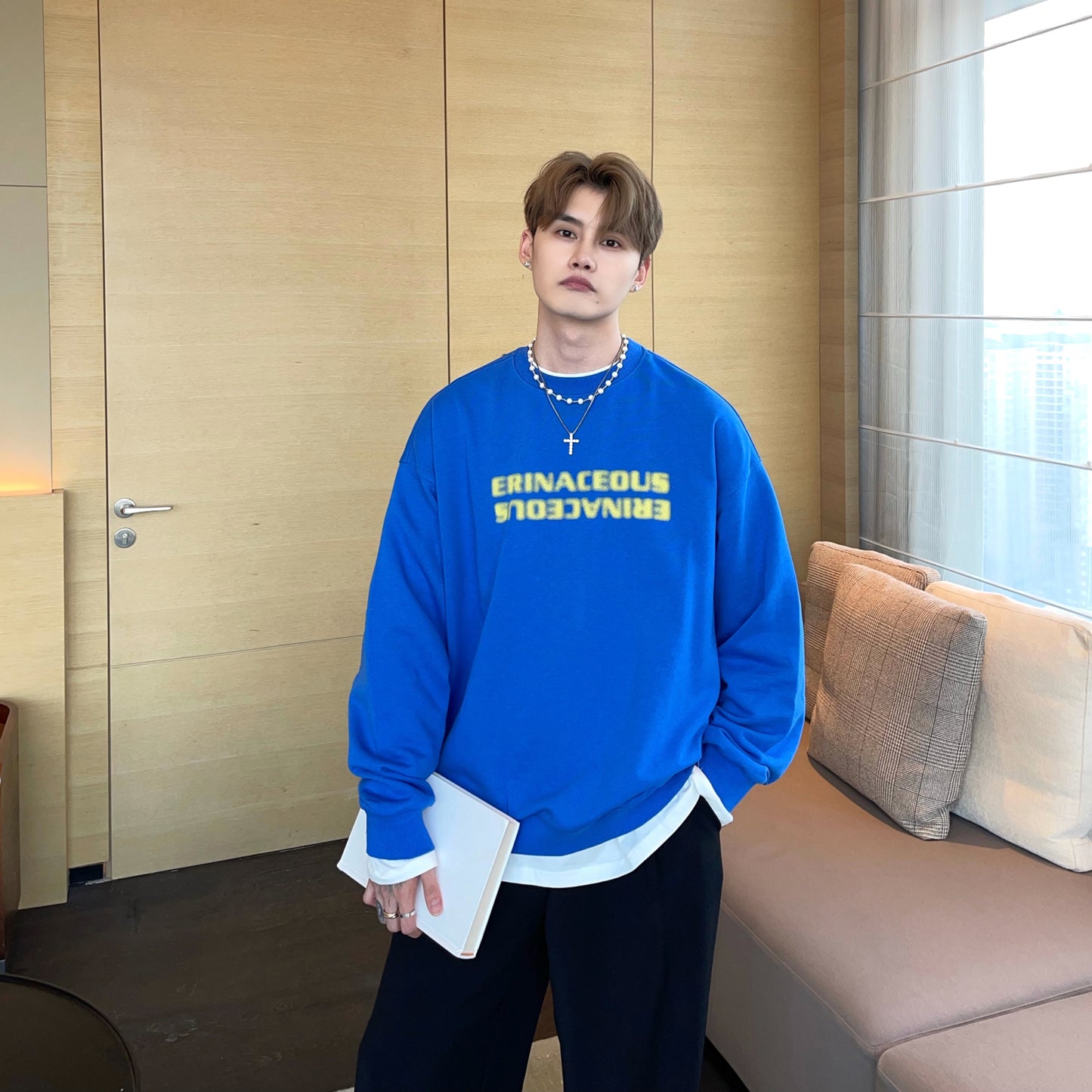 Letter Printed Casual Sweater