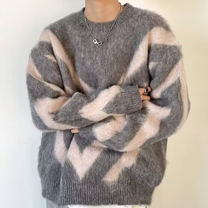 Loose And Lazy Lamb Wool Cotton Sweater