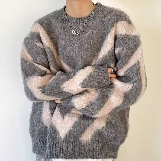 Loose And Lazy Lamb Wool Cotton Sweater