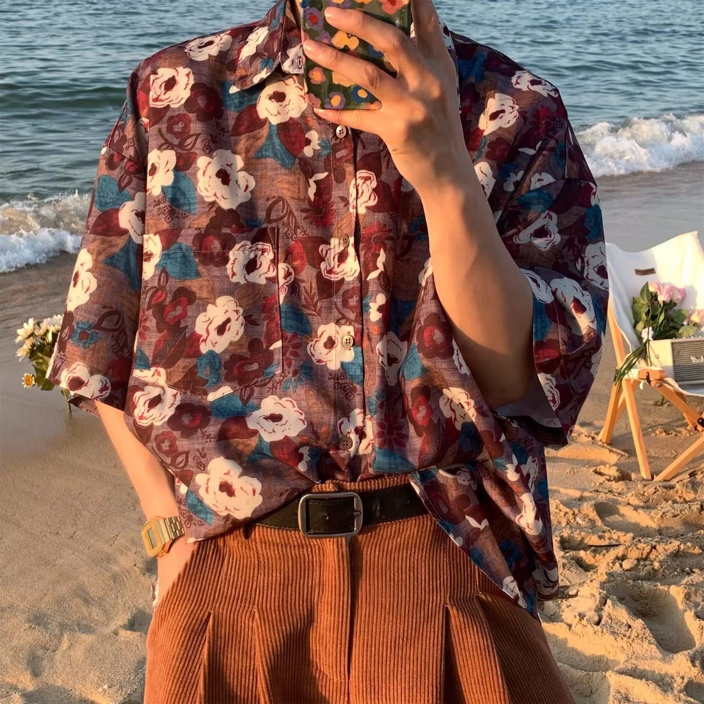 Hawaiian Retro Shirt Men