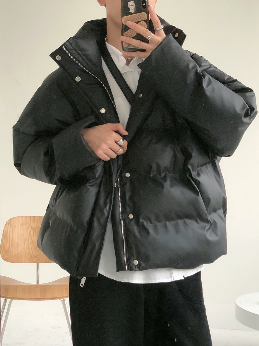 Stand Collar Cotton-Padded Coat