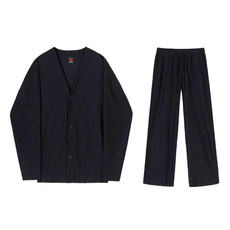 Loose Drape Pleated Pajama(TOP)