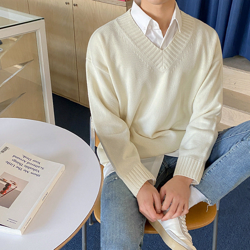 V Neck Pullover Sweater