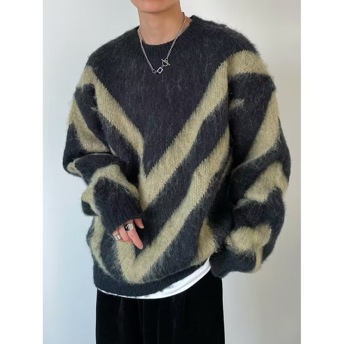 Loose And Lazy Lamb Wool Cotton Sweater