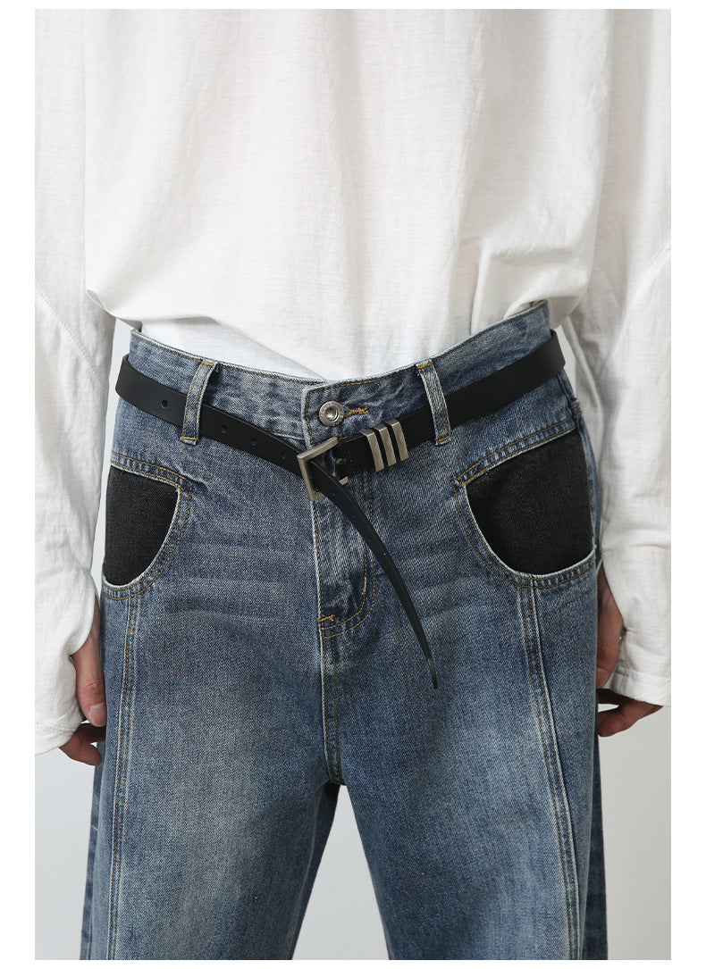 Vintage Jeans Special-interest Design Pants