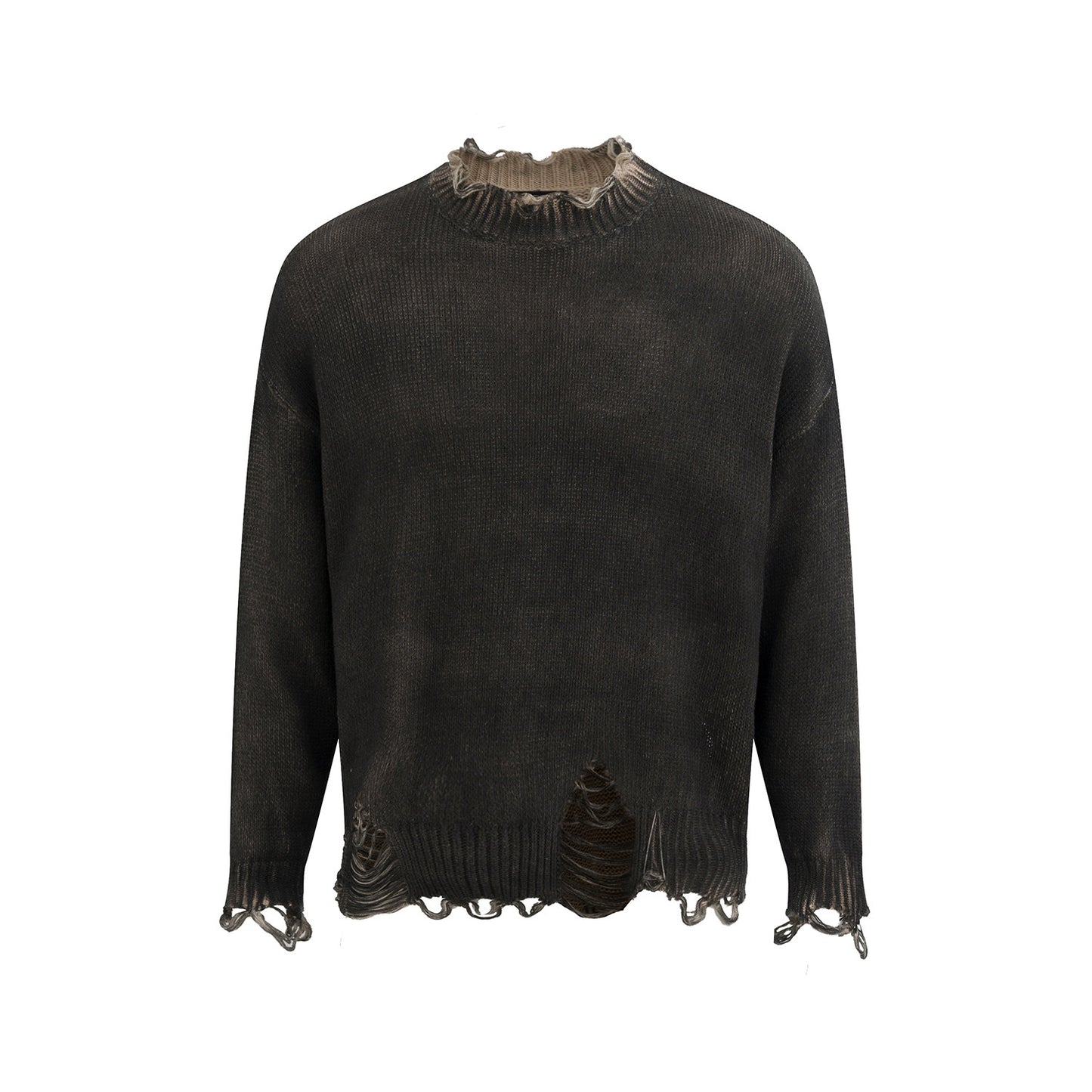Old Cut Fake Two Pieces Loose Pullover