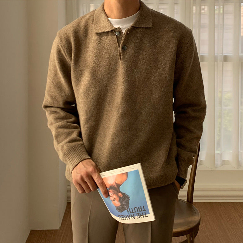 Solid Color Versatile Casual Sweater