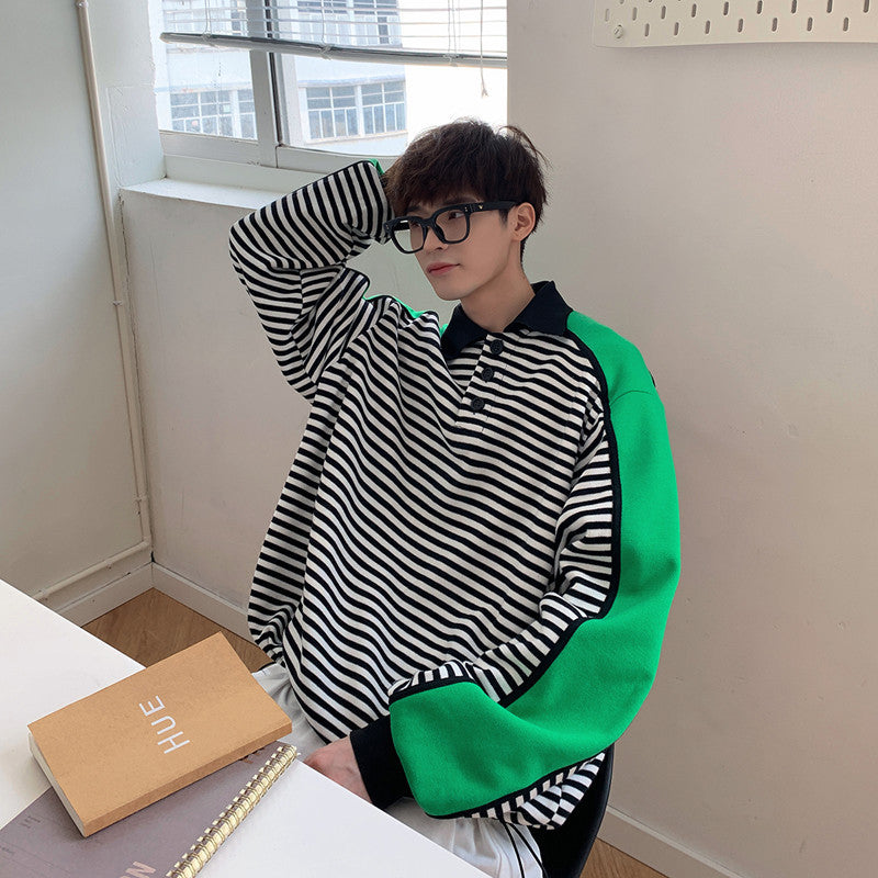 High Street Striped Hoodie