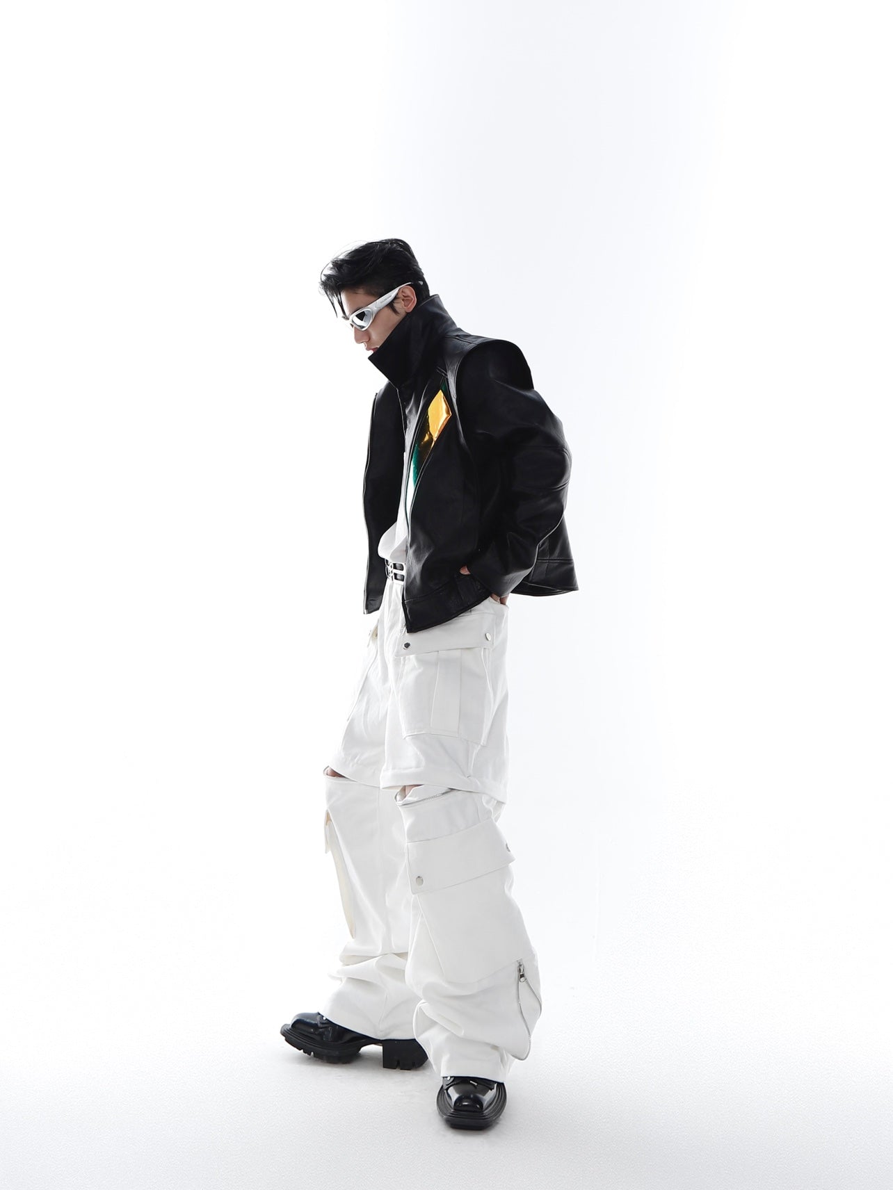 Unisex White Wide Leg Pants