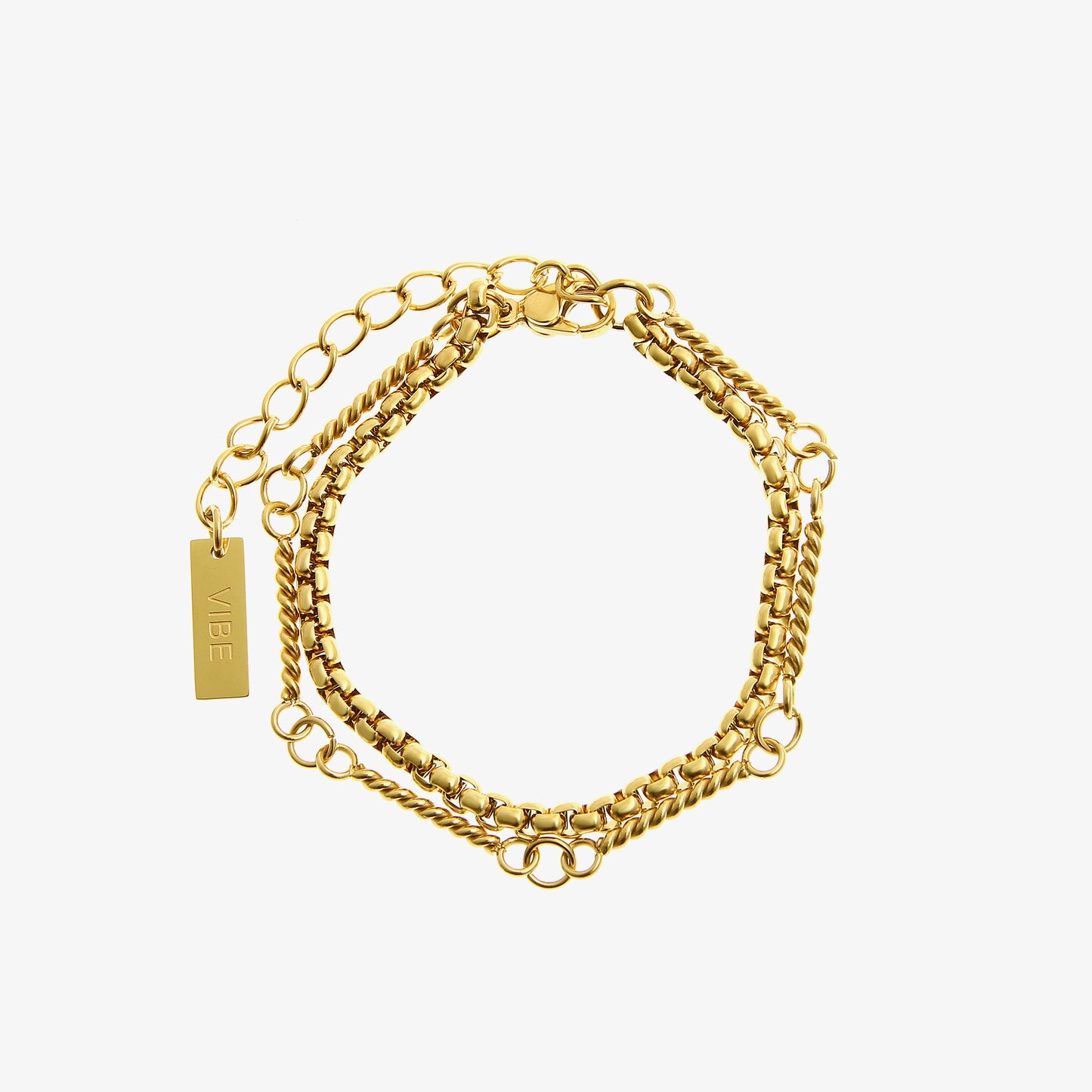 Double Layer Titanium Steel Bracelet LE321%