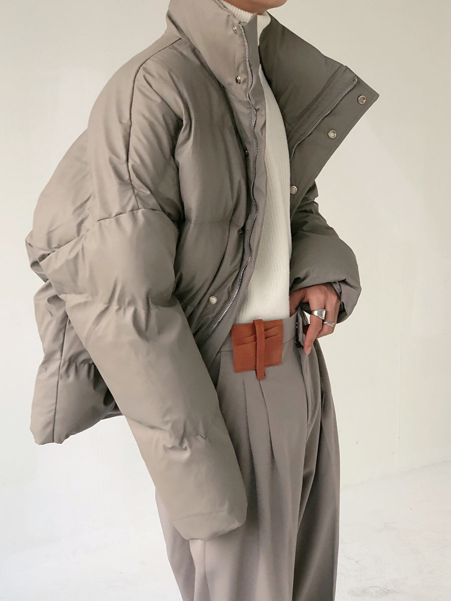 Stand Collar Cotton-Padded Coat