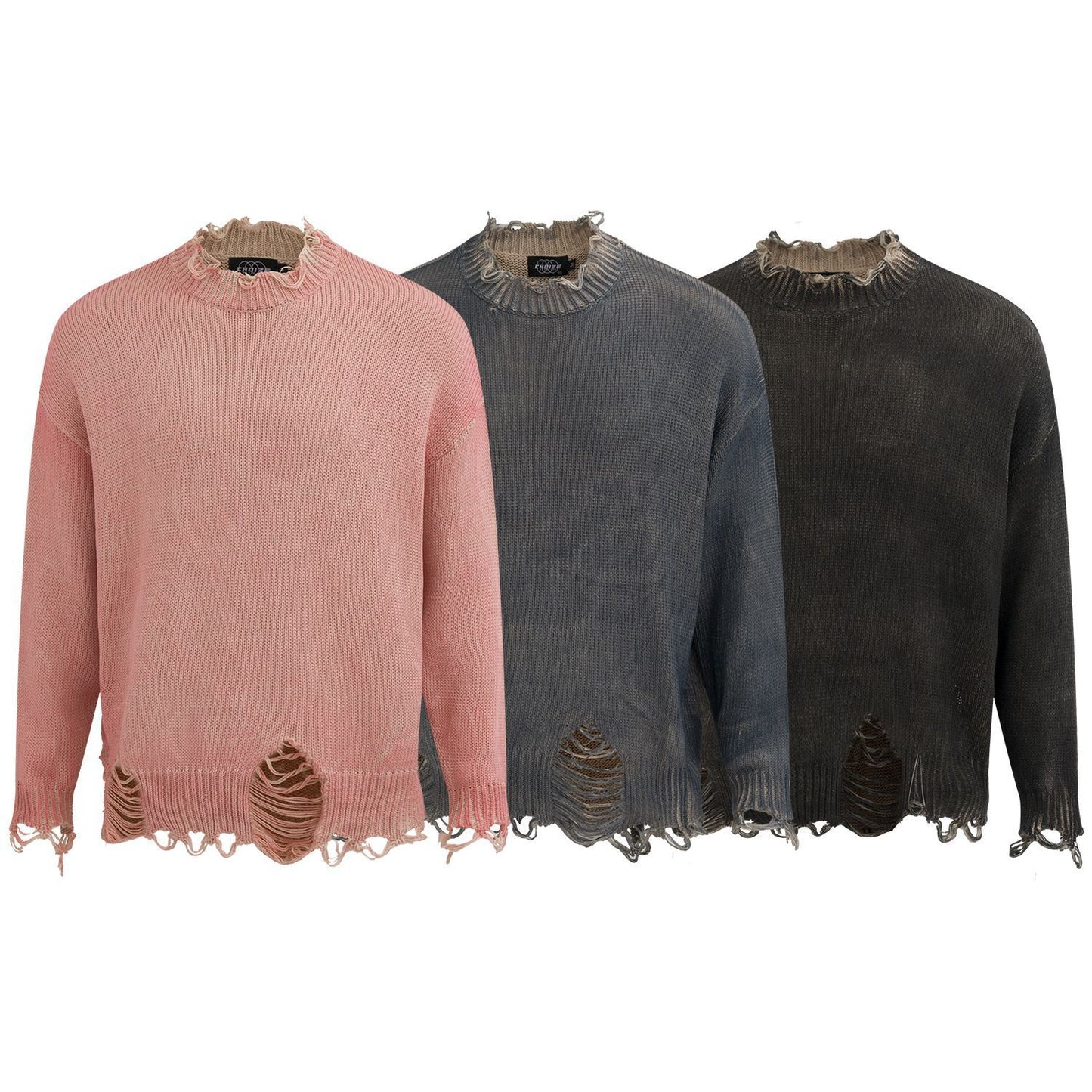Old Cut Fake Two Pieces Loose Pullover