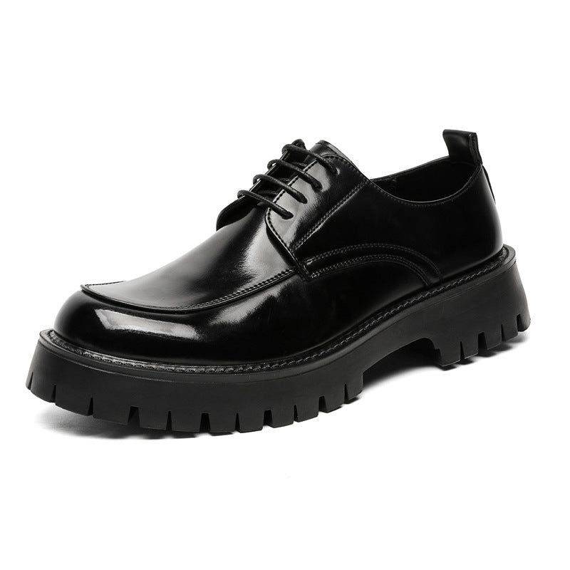Thick-soled Casual Leather Shoes