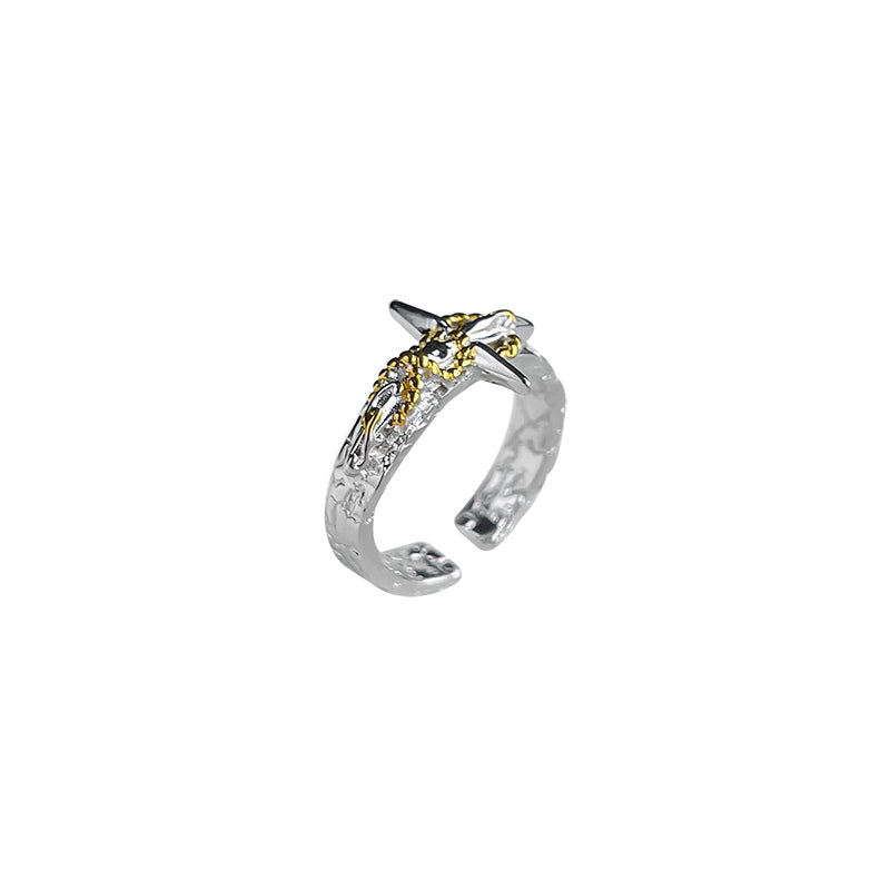 Original Gold Foil Series Cross Ring