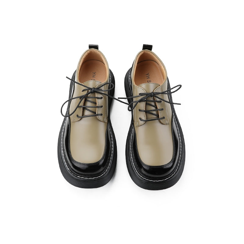 Casual Leather Shoes Melting color