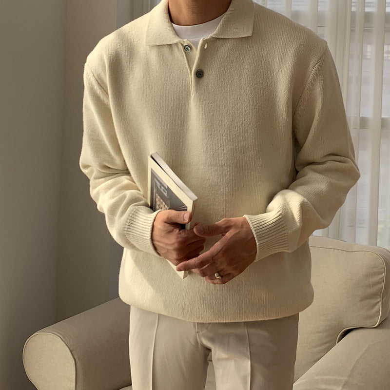 Solid Color Versatile Casual Sweater
