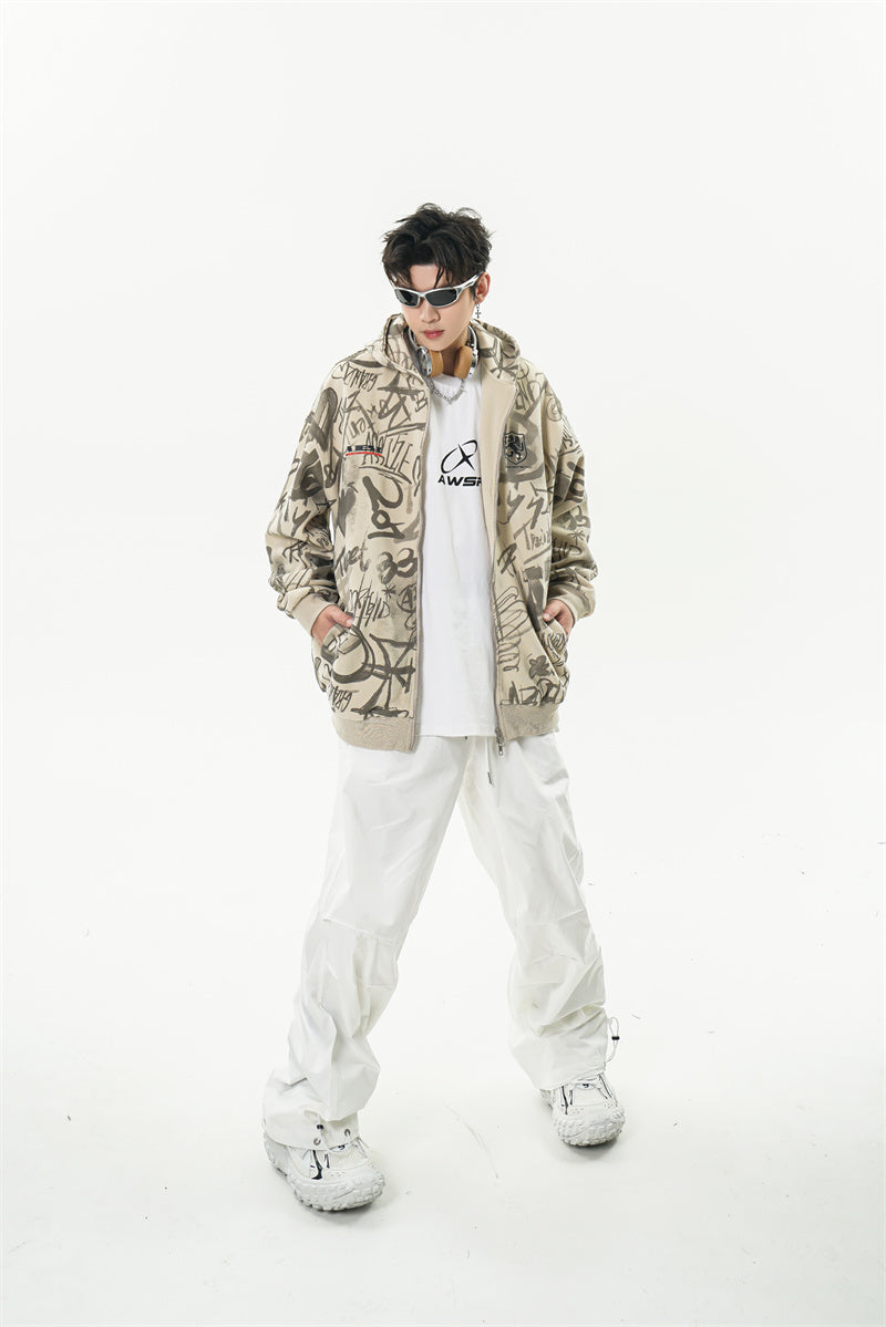 Graffiti Covered Hoodie