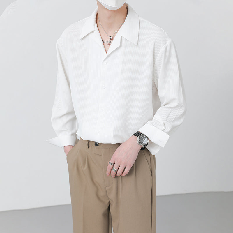 Simple Senior Drape Long-sleeved Shirt