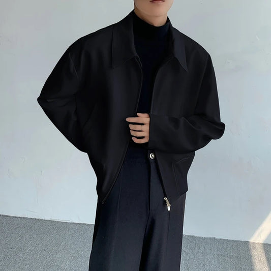 Minimalist PU Leather Jacket