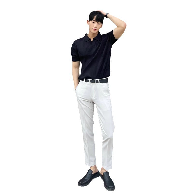 Sleeve POLO Knitted Top