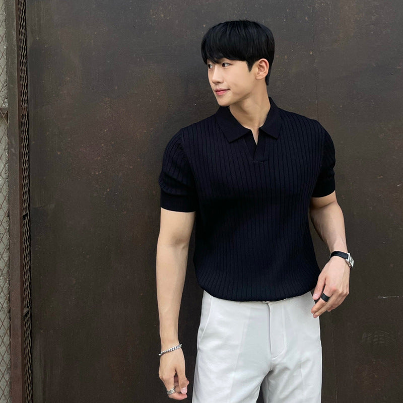 Sleeve POLO Knitted Top
