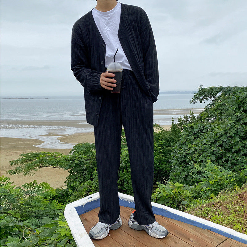 Loose Drape Pleated Pajama(TOP)