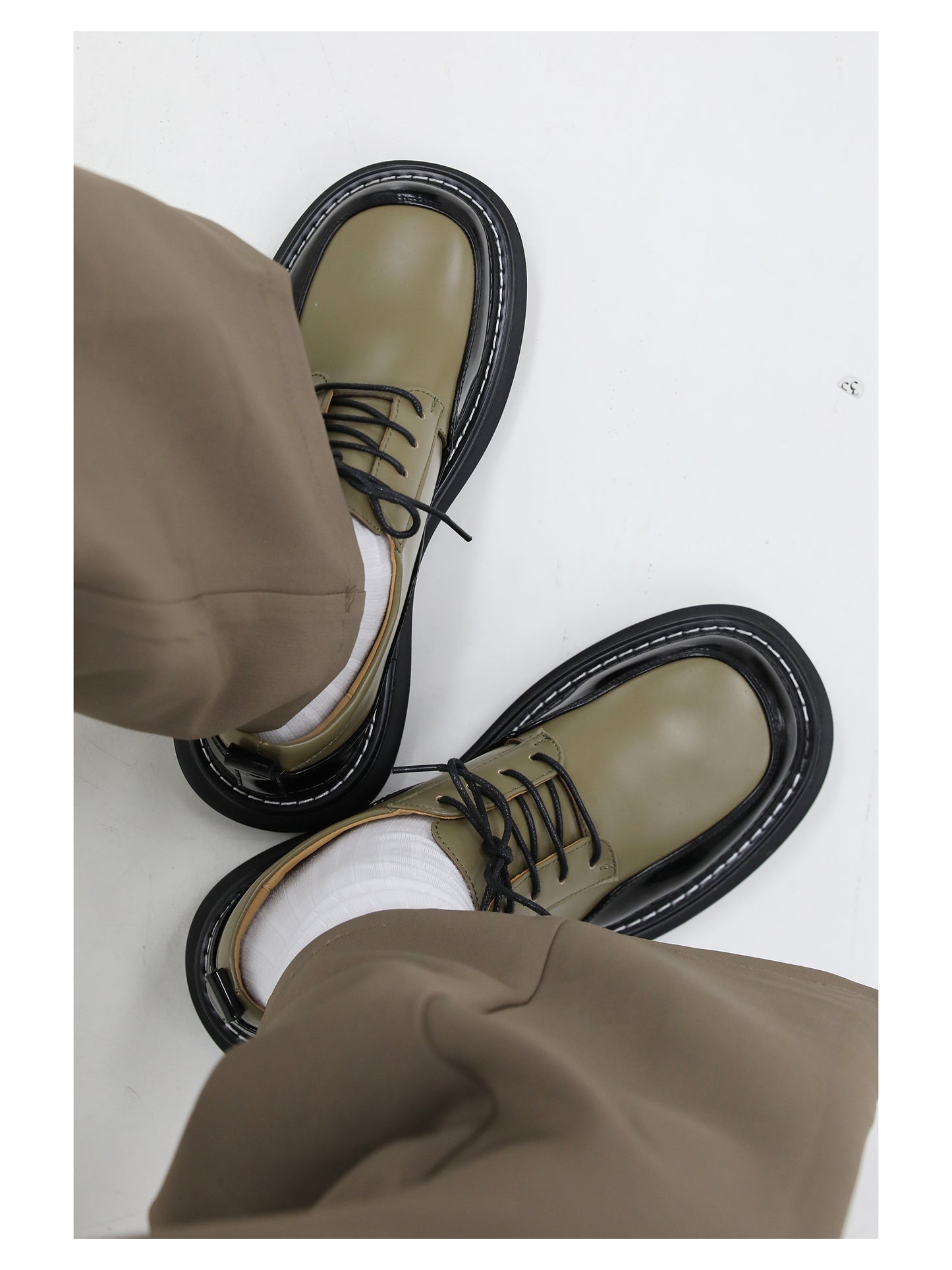 Casual Leather Shoes Melting color