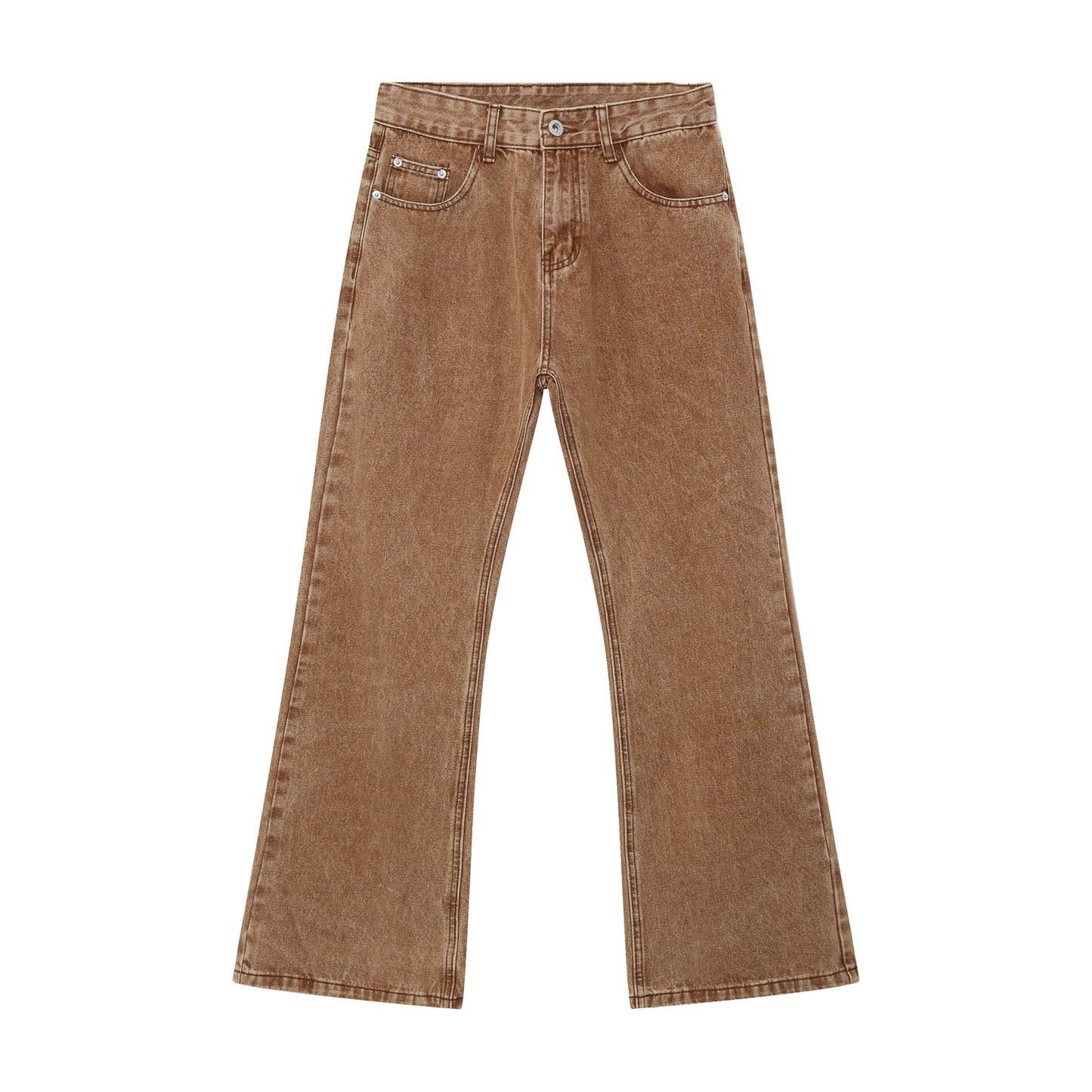 Retro Casual Loose Straight Flared Jeans