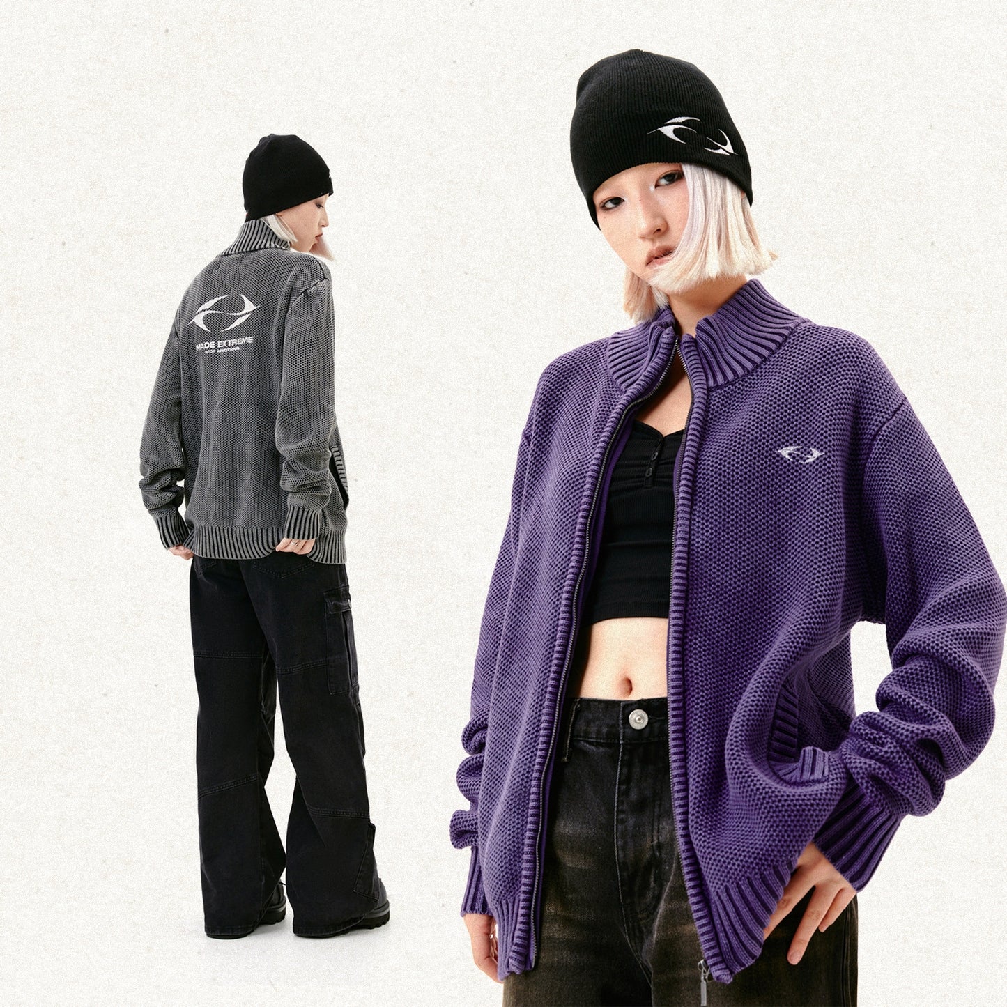 Wind Washed Old Zipper (Unisex)