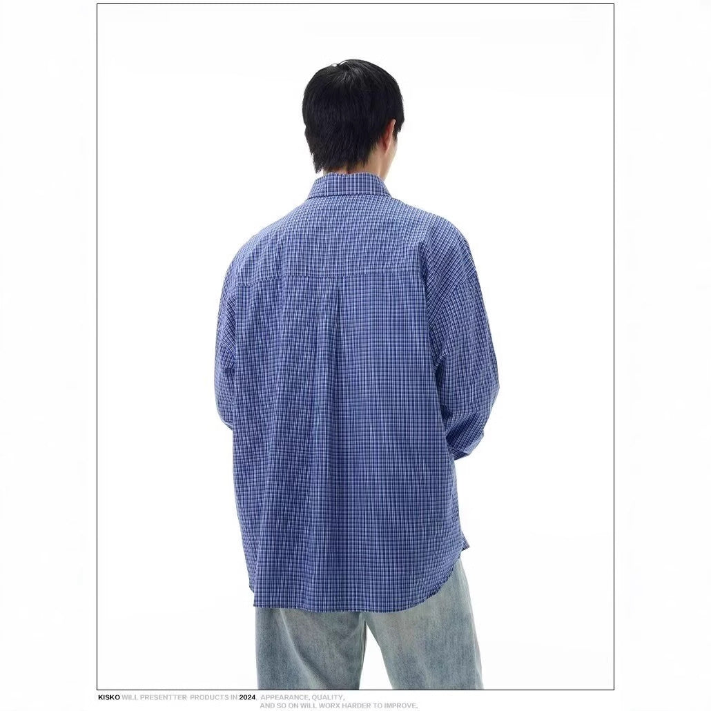 Classic Blue Plaid Shirt