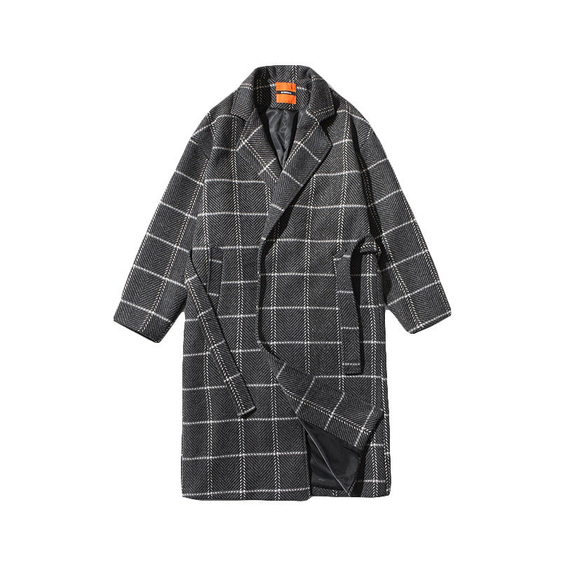Long Woolen Trench Coat Windbreaker