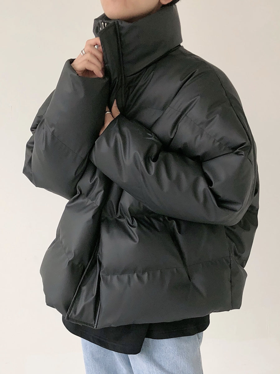 Stand Collar Cotton-Padded Coat