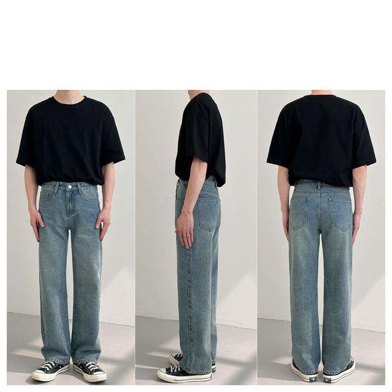 Loose And Versatile Straight Jeans