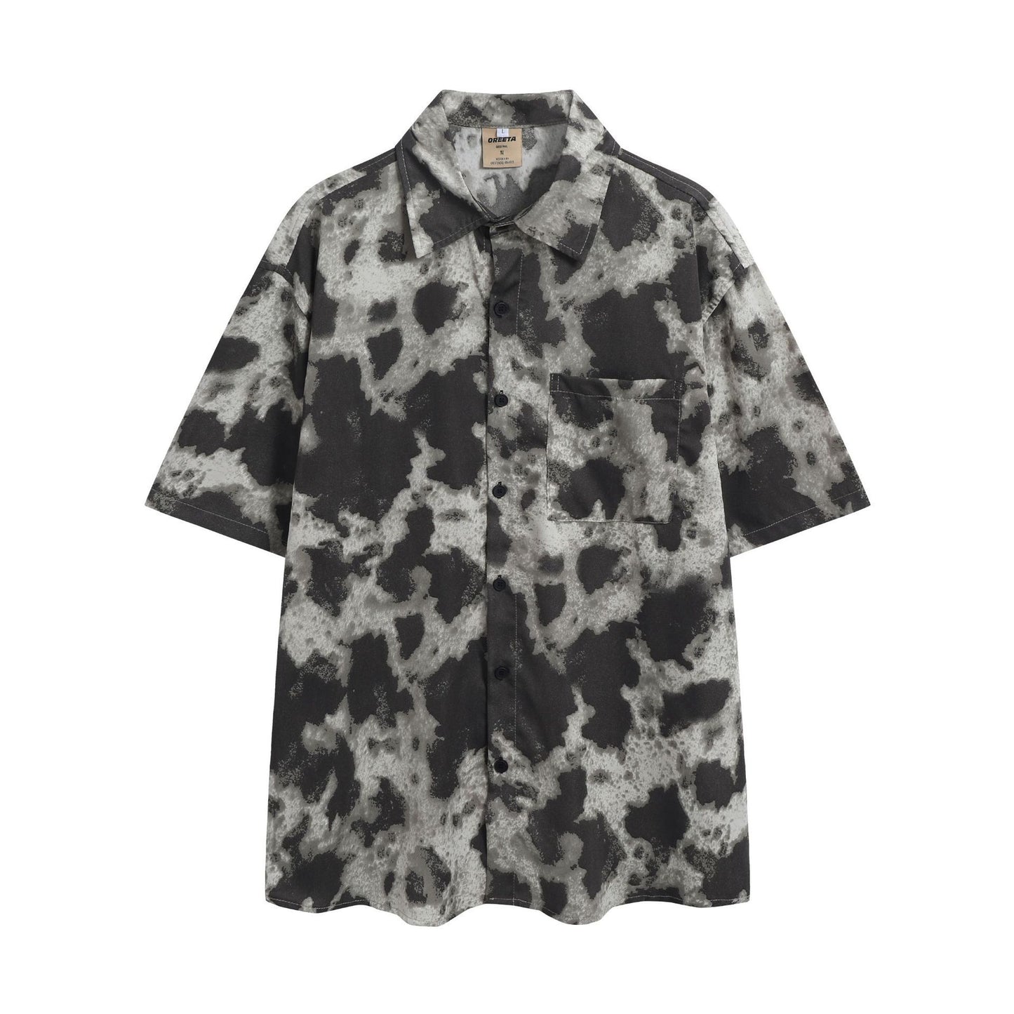 Summer Beach Short Sleeve Loose-fitting Retro Shirt