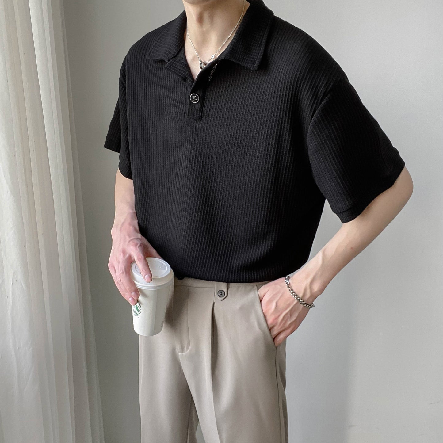Polo Shirt Tide Half-sleeved
