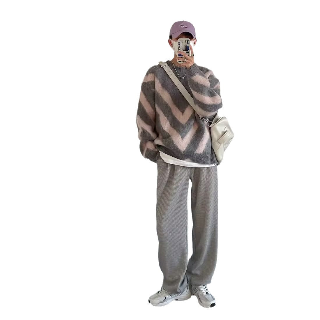 Loose And Lazy Lamb Wool Cotton Sweater