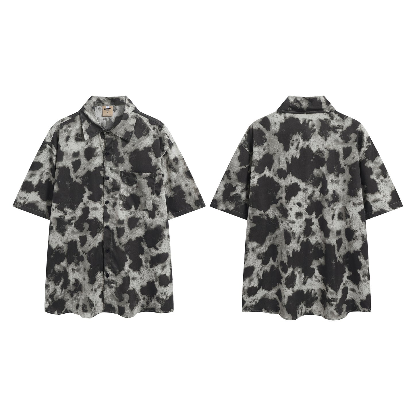 Summer Beach Short Sleeve Loose-fitting Retro Shirt