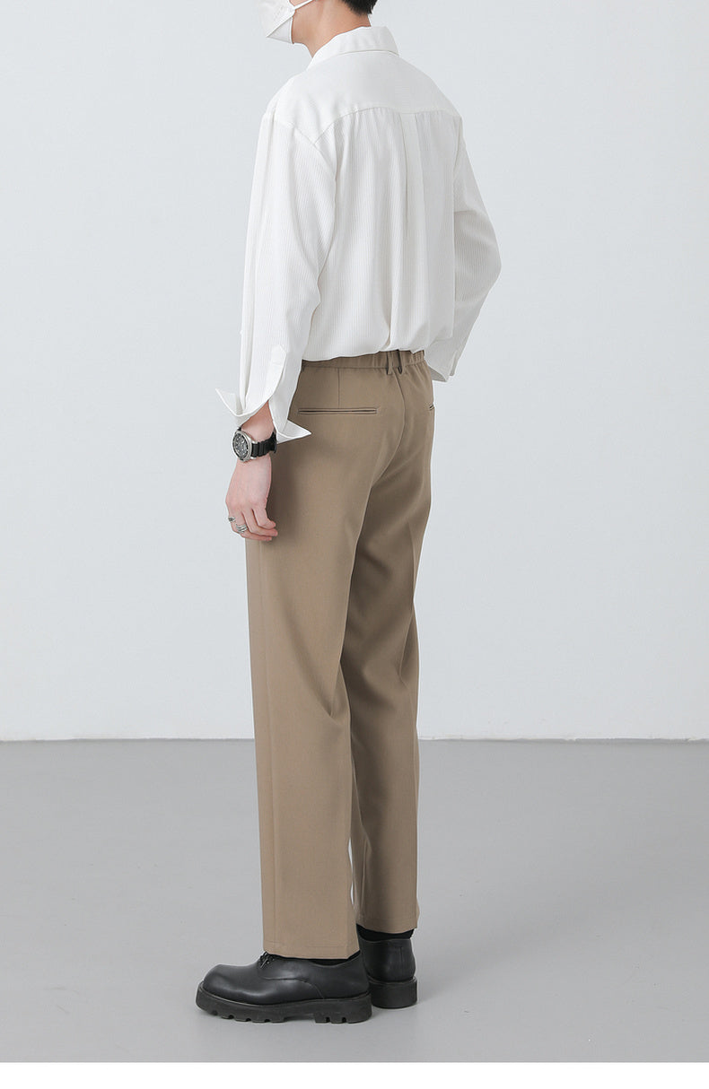 Simple Senior Drape Long-sleeved Shirt