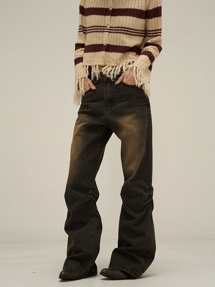 Micro Flared Jeans For Men's American Style Niche