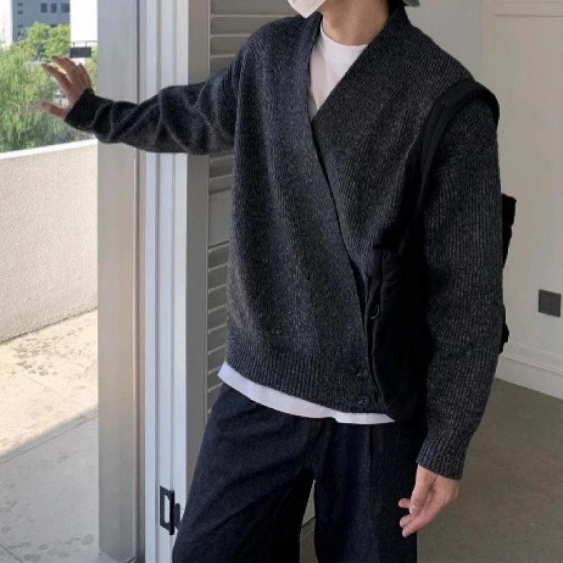 Relaxed-fit V-neck Knit Cardigan