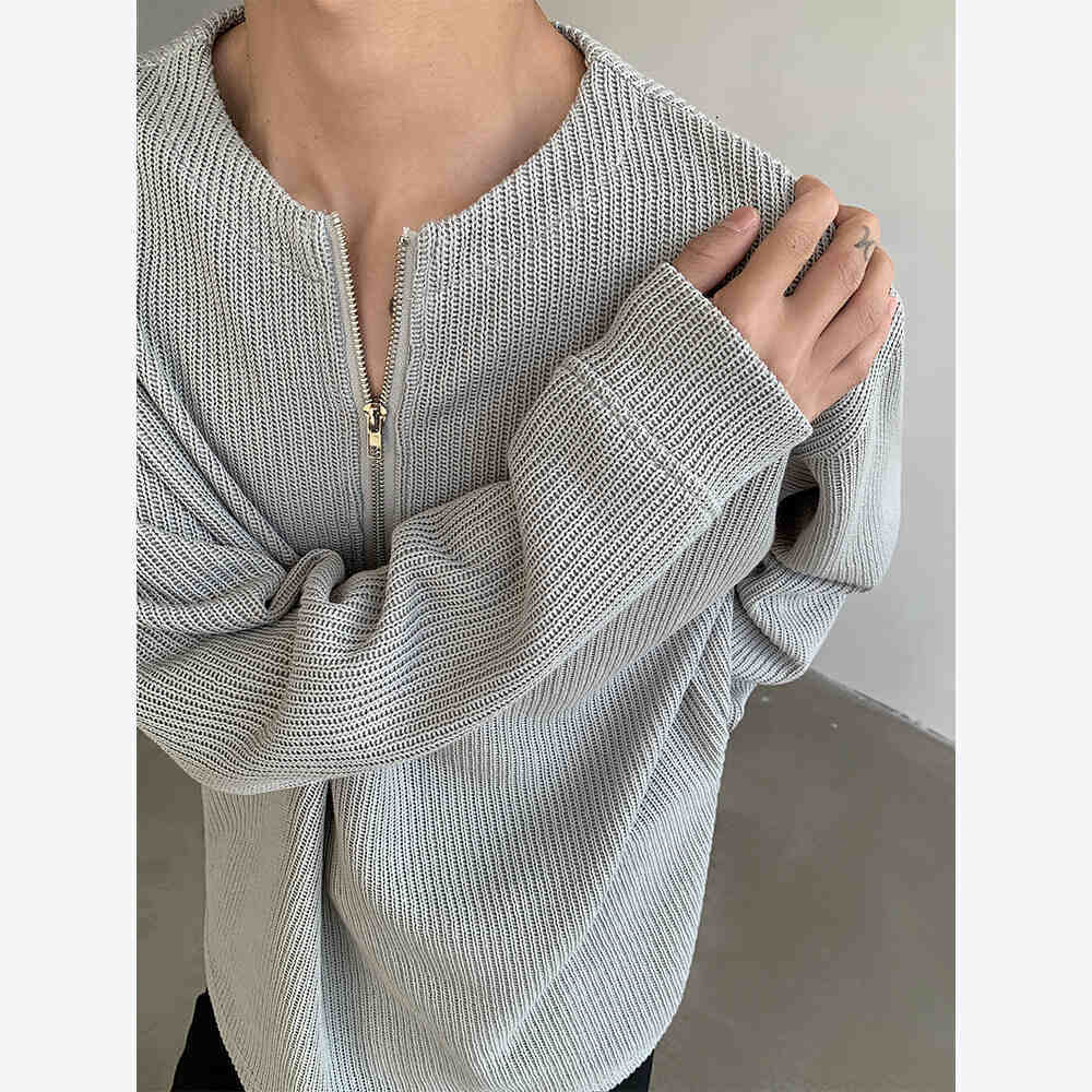 Henry Collar Half Zipper Sweater