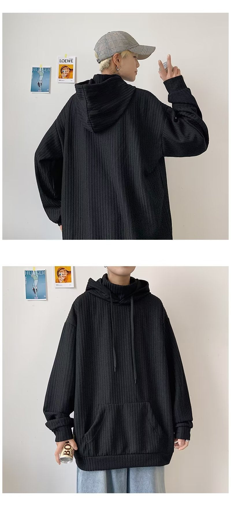 American Turtleneck Hooded Sweater for Men