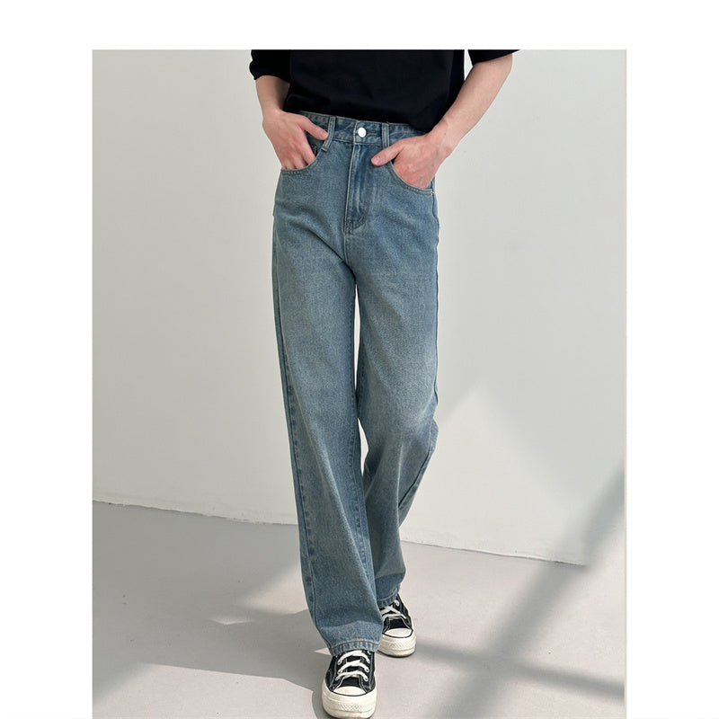 Loose And Versatile Straight Jeans