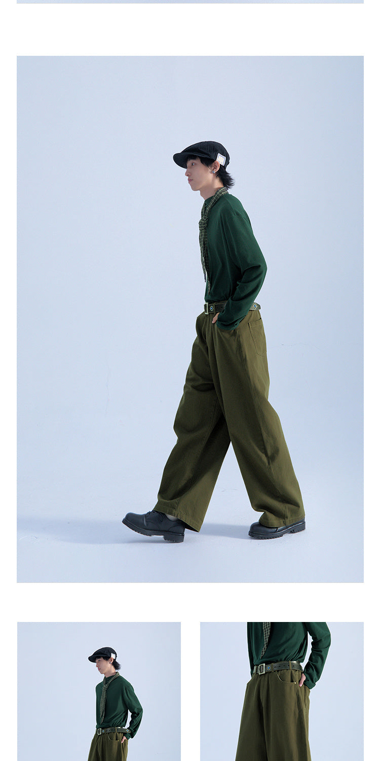 Retro Minority Vintage Style Profile Radish Overalls